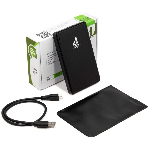 Фото - Внешний карман 1stCharger для 2.5" HDD/SSD USB 3.0 Plastic Black (HDE1STU2530B-PL)